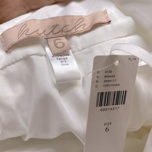 Hutch Tulle Halter Mini Dress Backless White size 6 or Small New - Picture 4 of 8